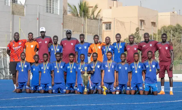 Équipe de Dakar Sacré-Cœur, vainqueur du festival Future Stars League U15.