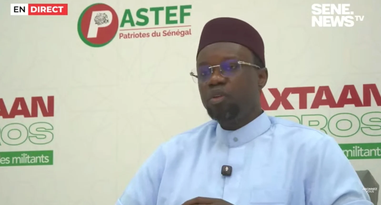 intervention de Ousmane Sonko à l'Assemblée nationale Ousmane Sonko s'exprime devant l'Assemblée nationale