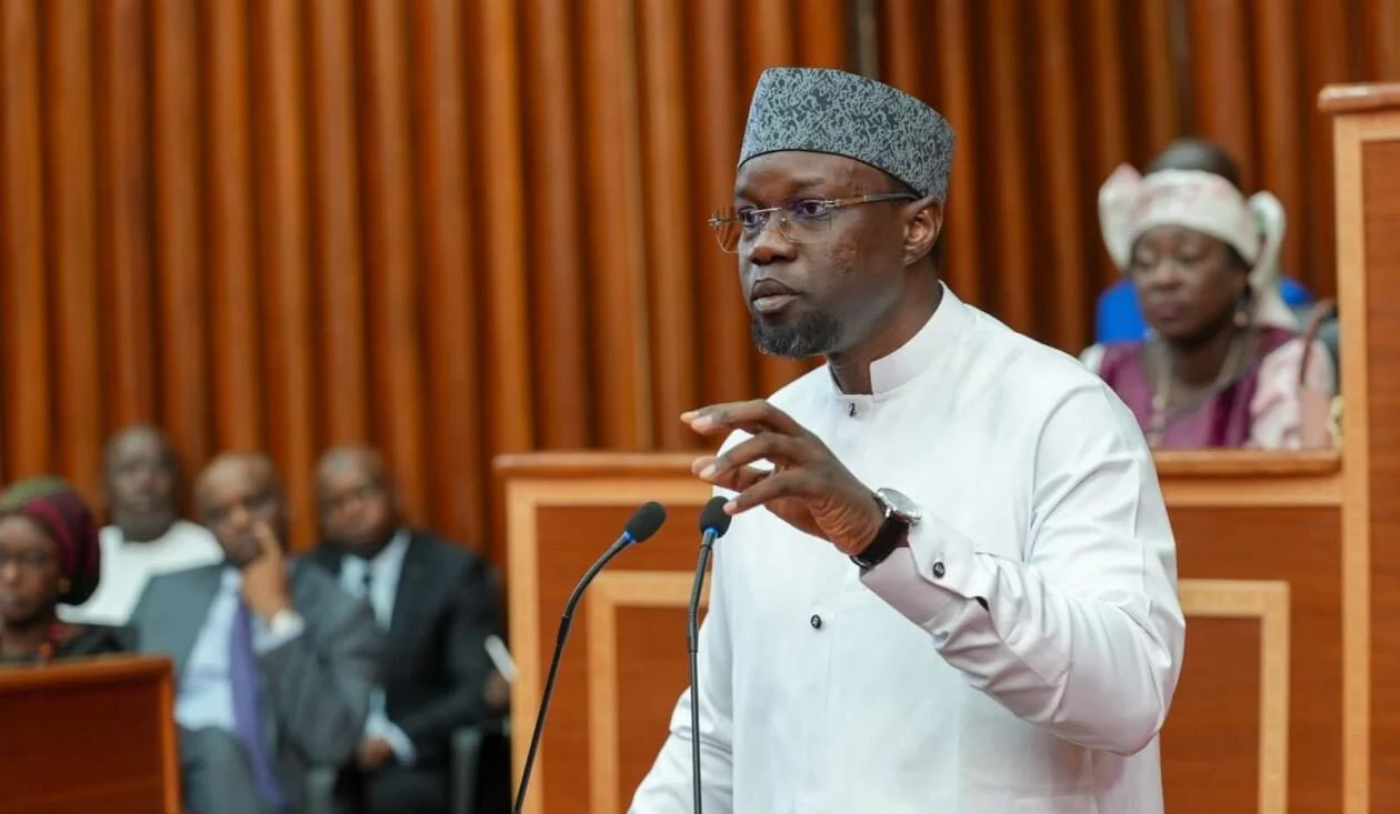 Ousmane Sonko devant l'Assemblée nationale