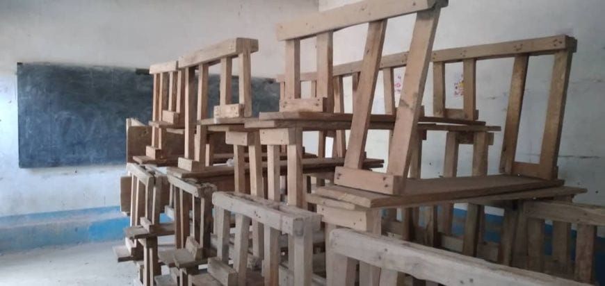 élèves en classe au Tchad, illustration de l'indiscipline scolaire