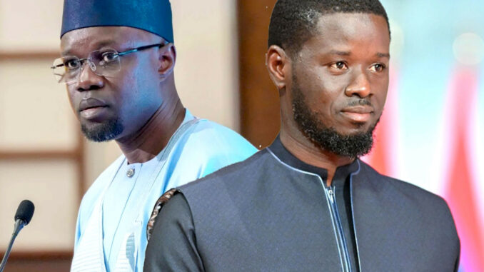 Diomaye Faye et Ousmane Sonko lors d'un événement officiel