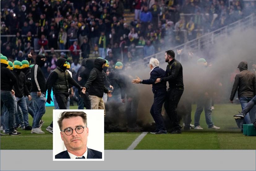 Le 17 mai, après l'envahissement de terrain des supporters nantais, le match Nantes-Toulouse avait été interrompu à la 22e minute