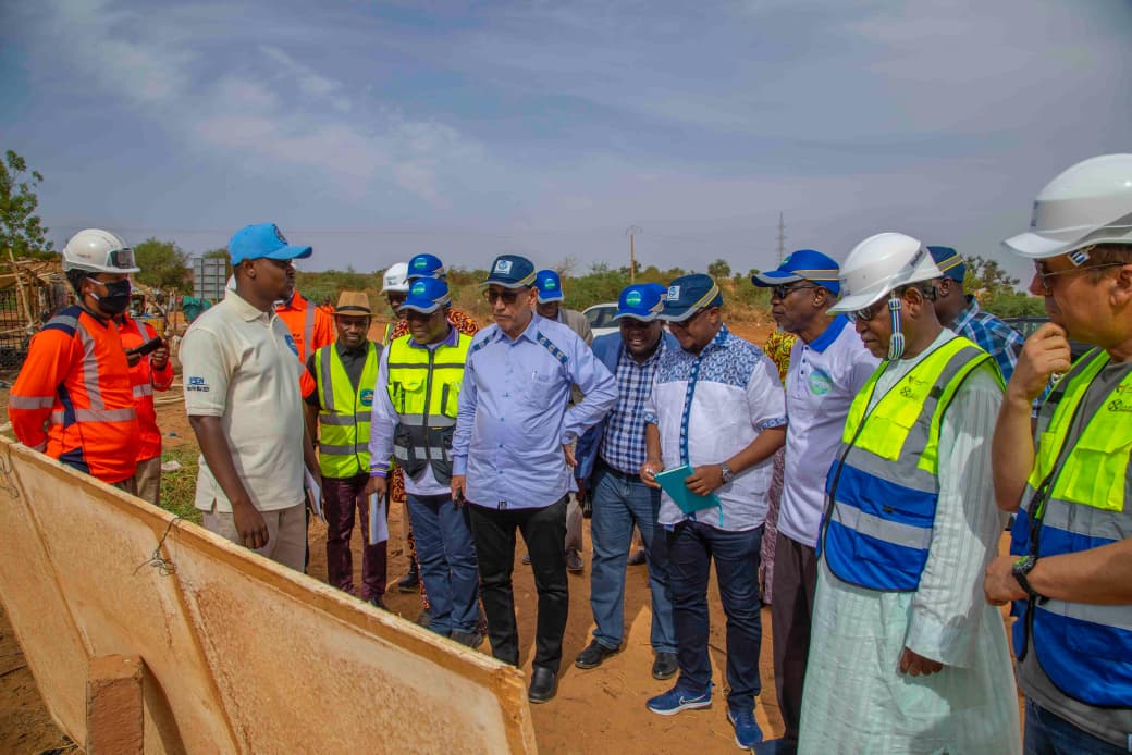 chantier troisième usine eau potable Niamey