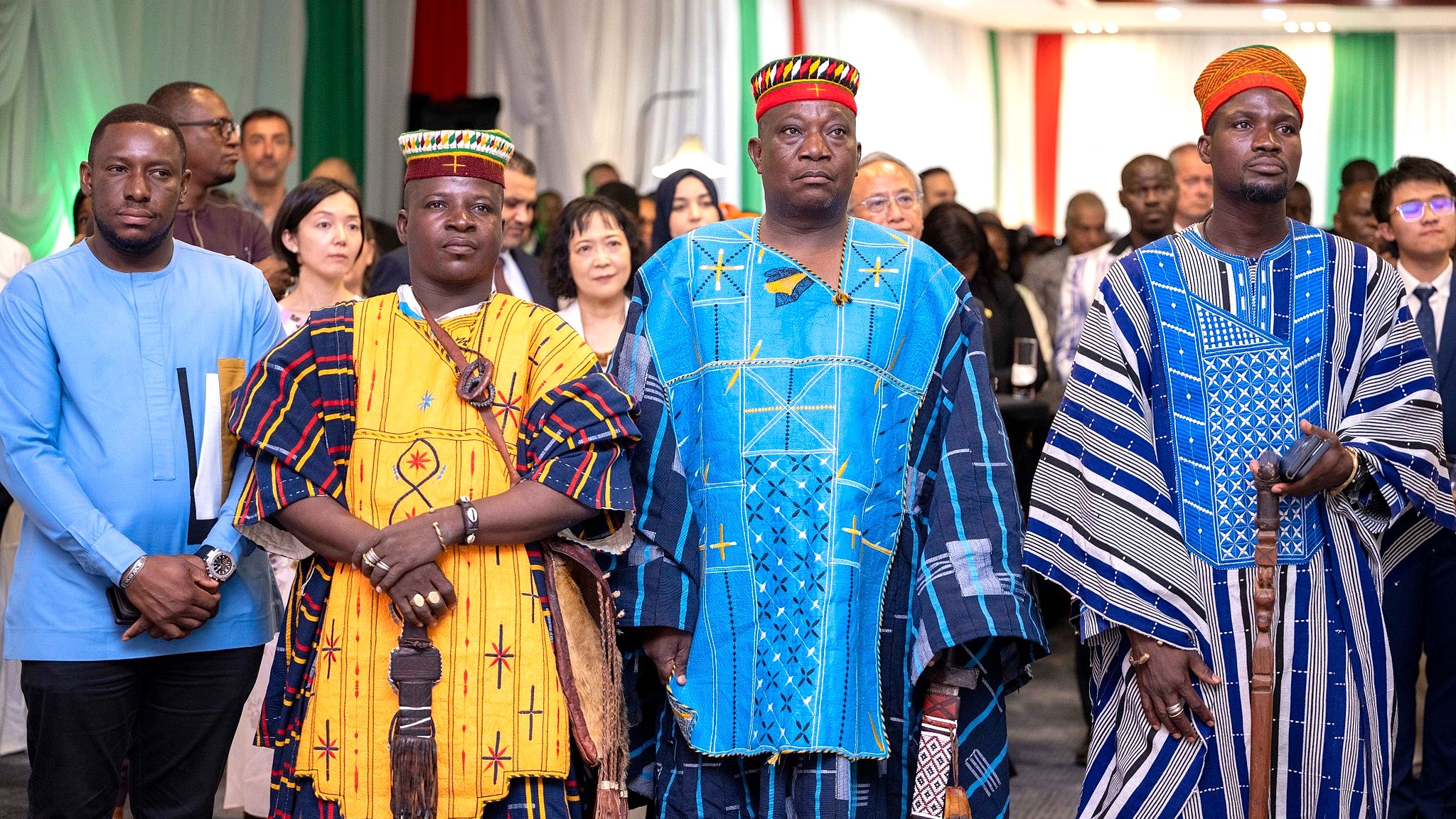 Participants à la cérémonie des 80 ans de la République italienne à Ouagadougou