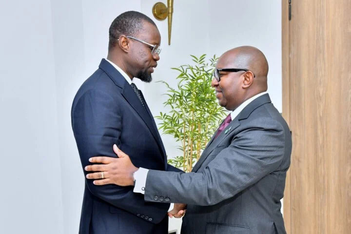 Rencontre entre Ousmane Sonko et le président de l'Union Parlementaire Africaine