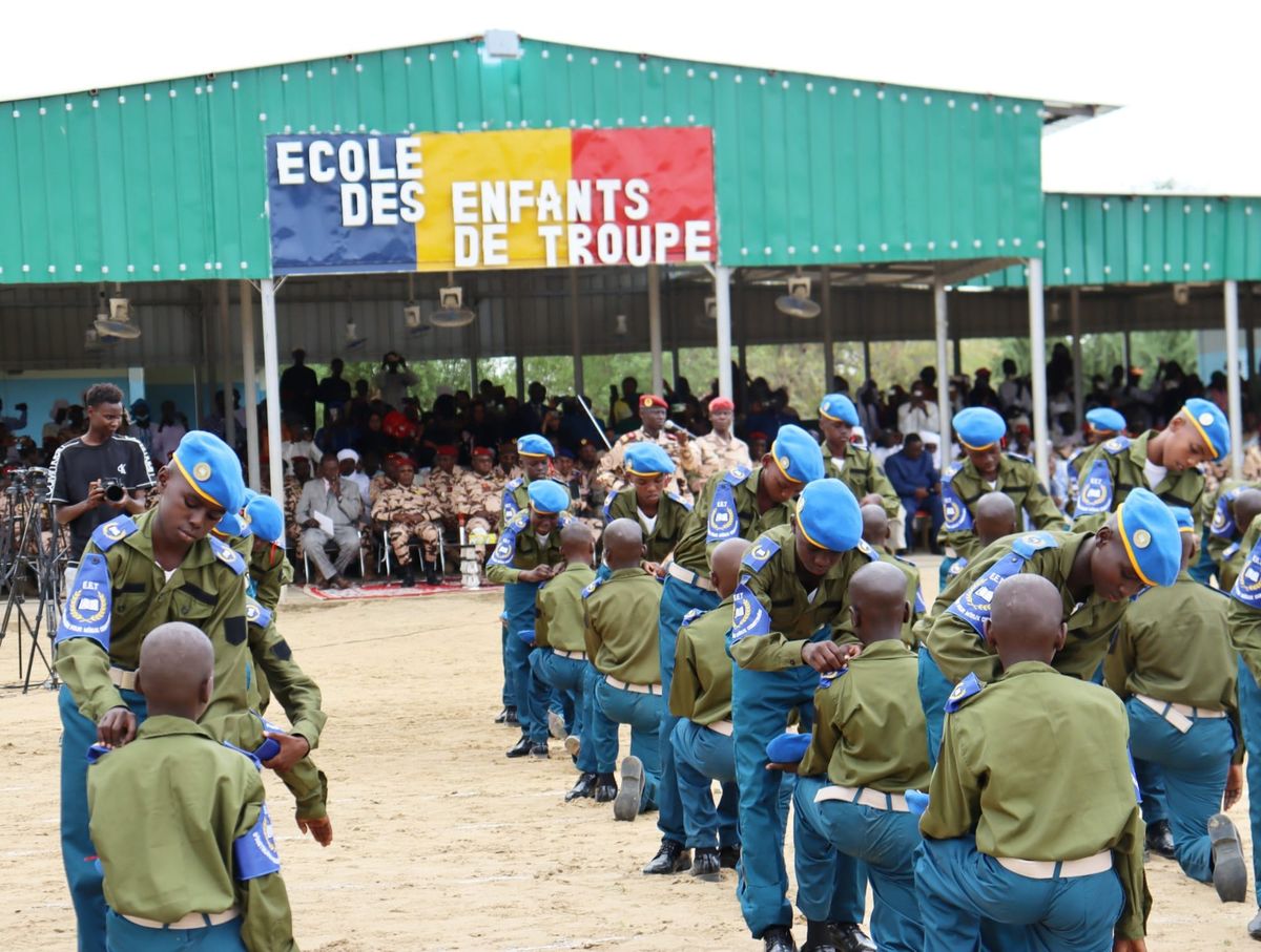 Cérémonie d'intronisation des Enfants de Troupe du GEMIA à N’Djamena