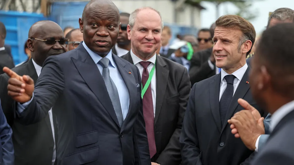 Le président gabonais Brice Oligui Nguema lors de sa visite en France