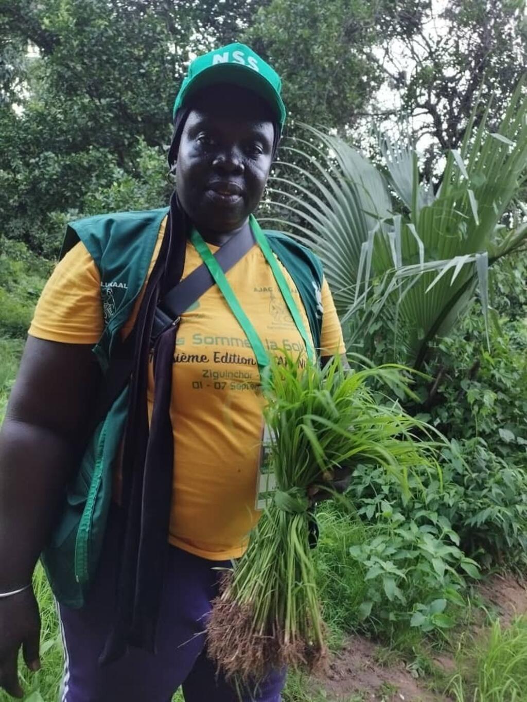 Mariama Sonko dans sa ferme de Niaguis, près de Ziguinchor