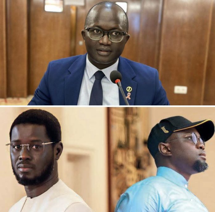 Yankhoba Diémé et Bassirou Diomaye Faye en discussion politique