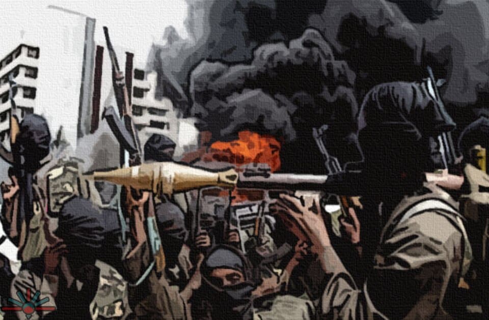 Combattants de Boko Haram dans une zone désertique