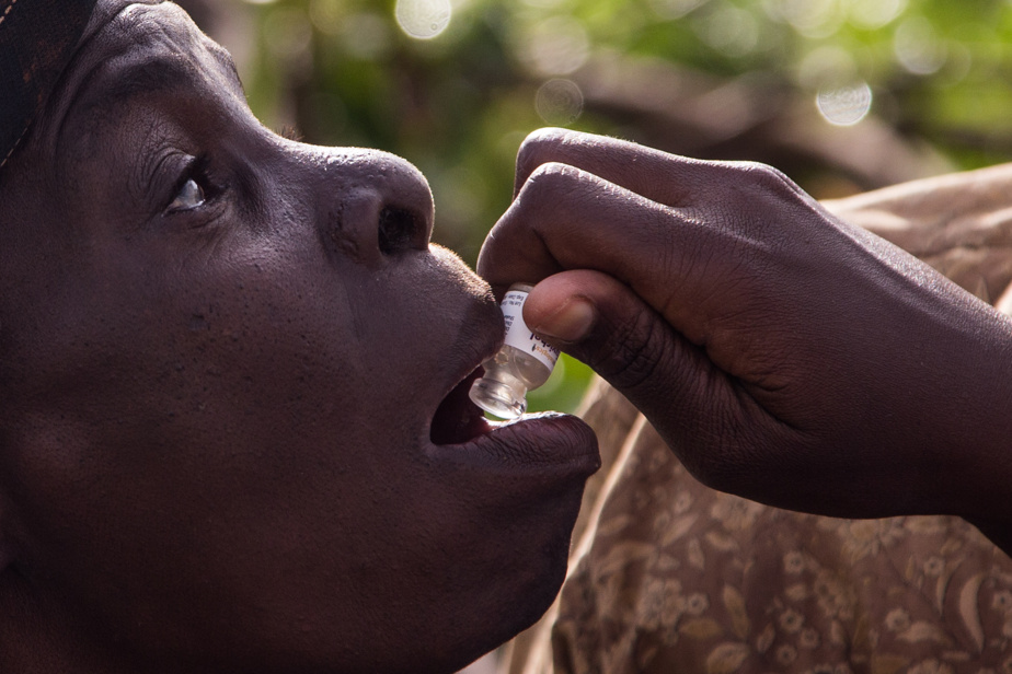 Illustration de la campagne de lutte contre le choléra au Tchad