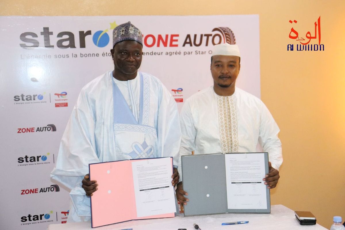 Signature du partenariat Star Oil Tchad et Zone Auto
