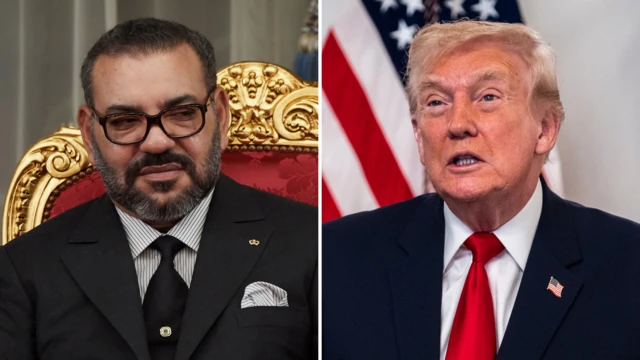 Mohamed VI et Trump.
