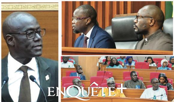 Ousmane Sonko lors de l'ouverture de la session extraordinaire
