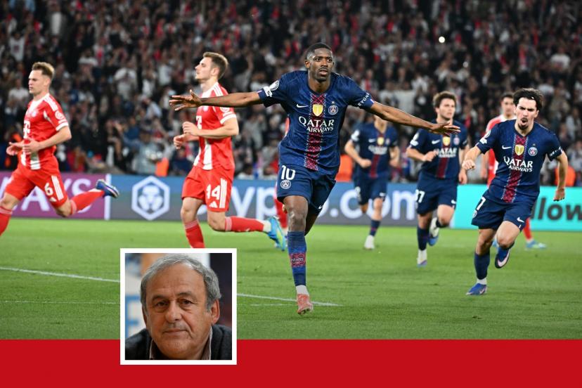 Michel Platini lors de son entretien sur le football moderne