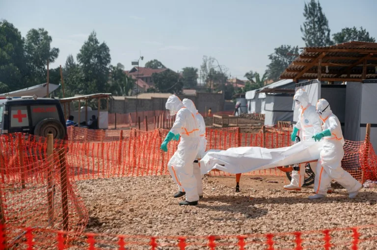 Carte des provinces touchées par l'épidémie d'Ebola en RDC