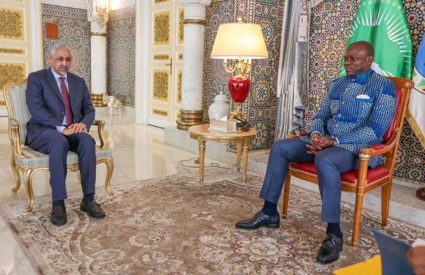 Rencontre entre Sidi Ould Tah et le président brice clotaire oligui nguema
