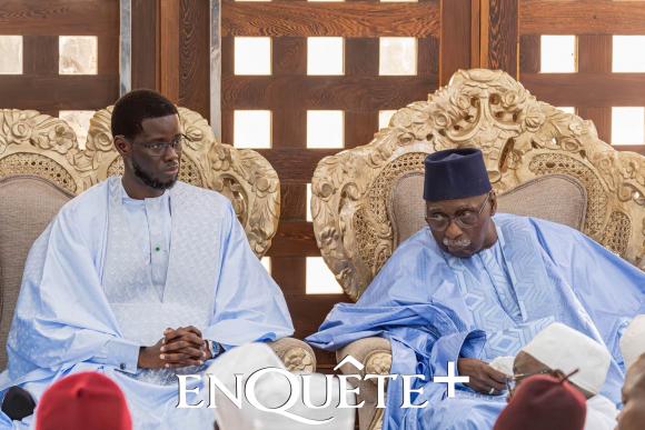 Rencontre entre le président Bassirou Diomaye Faye et le Khalife général des Tidianes à Tivaouane